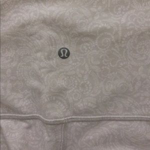 Lululemon 7/8 length patterned leggings